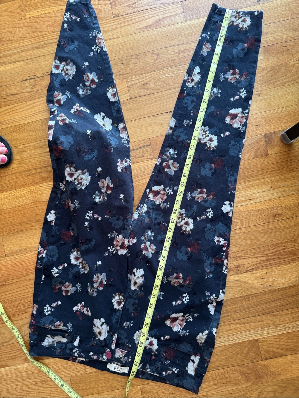 Vintage America floral Jeans boho skinny jeans 14 - Picture 8 of 8